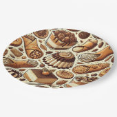 ペストリー&デザート紙プレート ペーパープレート (アングル)