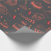 ペストリー・ドードル・パターン ラッピングペーパー (角)