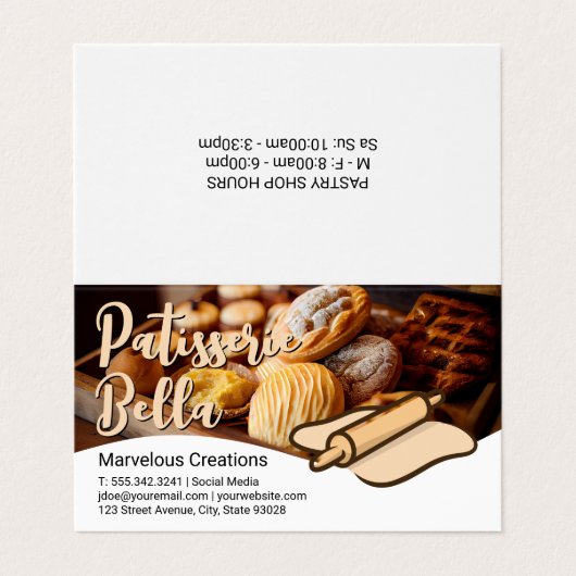 ペストリ焼いたー |転がのピンと生地 名刺 (外部フラット)