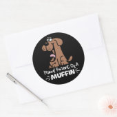 ペストリ誇りを持ったー用マフィンベーキングデザインの親 ラウンドシール (封筒)