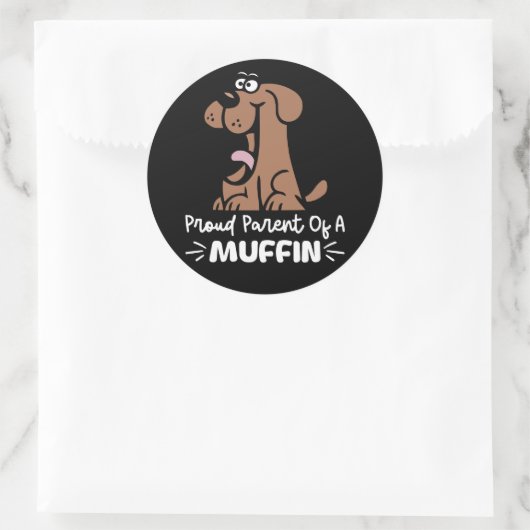 ペストリ誇りを持ったー用マフィンベーキングデザインの親 ラウンドシール (バッグ)