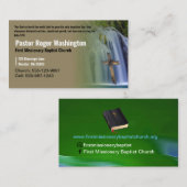 ペストルまたはデアコンクロス滝教会 名刺 (正面/裏面)