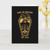 ペスト医おもしろい医の贈り物 カード (黄色い花)