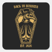 ペスト医おもしろい医の贈り物 スクエアシール (正面)