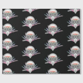 ペスト医不気味お洒落ハロウィーン ラッピングペーパー (フラット)