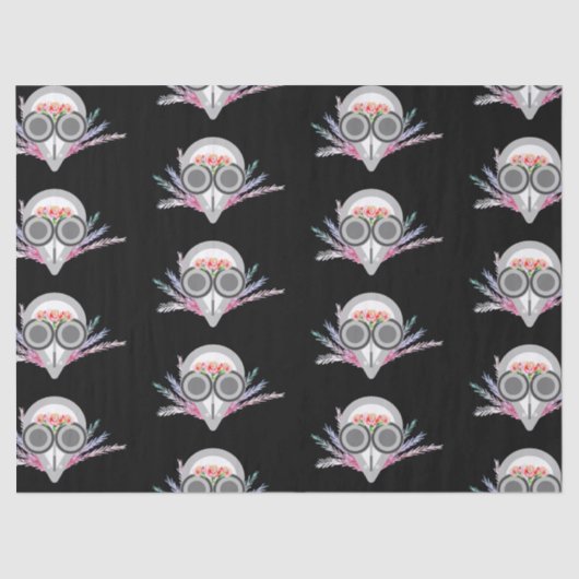 ペスト医不気味お洒落ハロウィーン 薄葉紙 (正面)