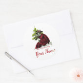 ペスト医師おもしろいクリスマスシール ラウンドシール