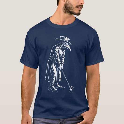 ペスト医師のゴルフ Tシャツ (正面)