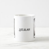 ペスト医師エルミットタロットゴシックアート名前をカスタムする コーヒーマグカップ (中央)