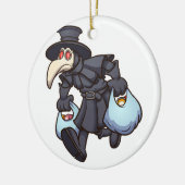 ペスト医師ショッピング セラミックオーナメント (左)