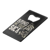 ペスト医師ハロウィーン怖いゴシック様式の贈り物 クレジットカード栓抜き (裏面アングル)