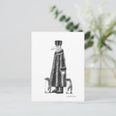 ペスト医師ポートレート冬病の不気味な芸術 ポストカード (スタンド正面)