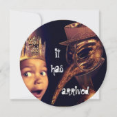 ペスト医師ラウンドアダルトハローウィンパーティ 招待状 (正面)