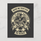 ペスト医師ヴィンテージ ポストカード (正面)