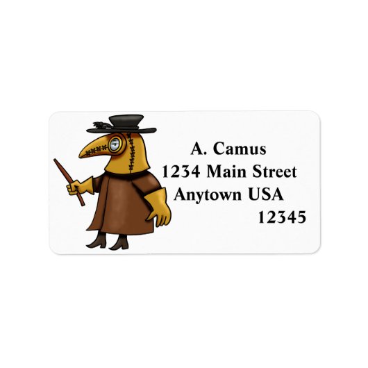 ペスト医師 ラベル (正面)