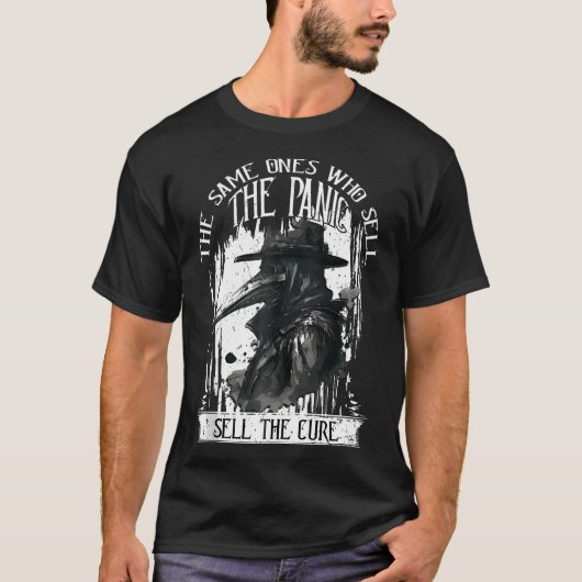 ペスト医師 同じくパニックを売る者たちが Tシャツ (正面)