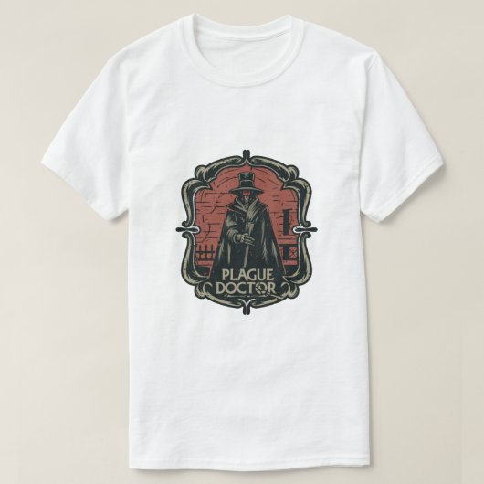 ペスト医師 – 病気の患者を連れて来て Tシャツ (デザイン正面)