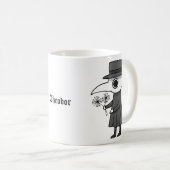 ペスト医者おもしろい中世ゴシック恋人の贈り物 コーヒーマグカップ (正面右)