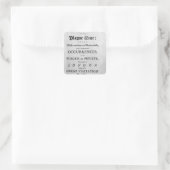 ペスト年誌1665年 スクエアシール (バッグ)