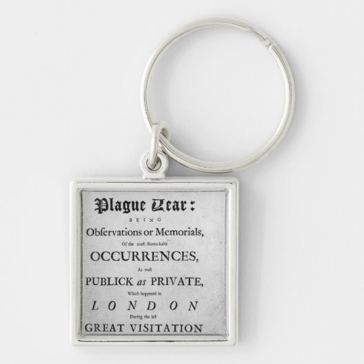 ペスト年1665年のジャーナル キーホルダー (正面)