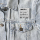 ペスト年1665年のジャーナル 缶バッジ (インサイチュ)