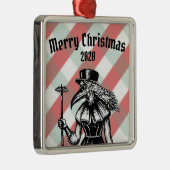 ペスト病の医者クリスマス メタルオーナメント (右)