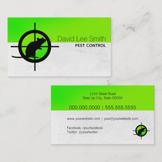 ペスト防除 名刺 (正面/裏面)