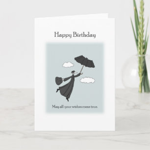 ペスト飛んでいるドクターこうもり傘誕生日 カード