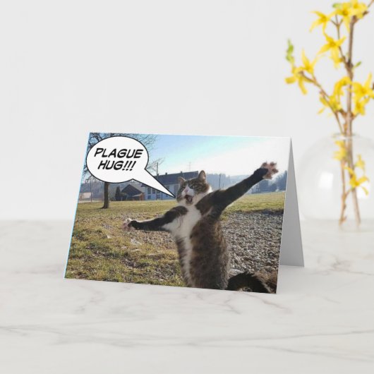 ペスト・ハグ カード (黄色い花)