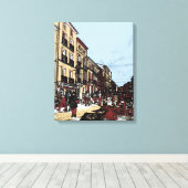 ペゼナスフランスアンティーク市場 キャンバスプリント (インサイチュ (ウッドフロア))