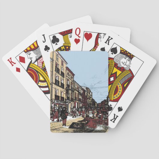 ペゼナスフランスアンティーク市場 トランプ (裏面)