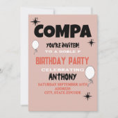 ペソプルマ招待誕生日招待状 招待状 (正面)