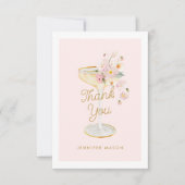 ペタルとプロセッコのブライズシャワー サンキューカード (正面)