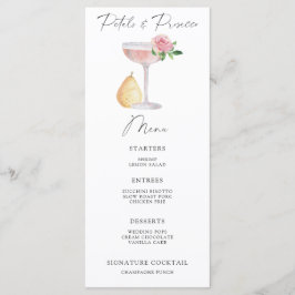 ペタルとプロセッコのブライダルシャワーメニュー メニュー