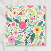 ペタルとプロセッコの花のブライズシャワー フェイバータグ (裏面)