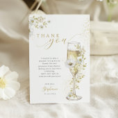 ペタルとプロセッコ ワイルドフラワーズ ブライダルシャワー サンキューカード