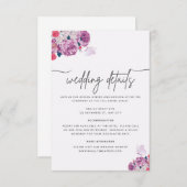 ペタルウィスパーズ ウェディングインフォメーションカード エンクロージャーカード (正面/裏面)