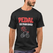 ペタルザパンマウンテンバイ遠くにクMTBサイクリングCycl Tシャツ (正面)