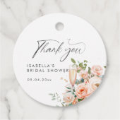 ペタルズ アンド プロセッコ ブライダル シャワー フェイバータグ (正面)