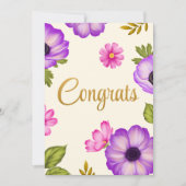 ペタルズ イン ハーモニー お祝いメッセージ カード (正面)