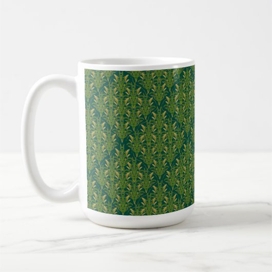 ペタルズ・オブ・ザ・コート - 15oz 光沢セラミックマグ コーヒーマグカップ (左)