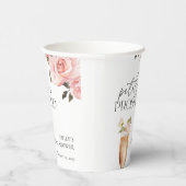 ペタルズ＆プロセッコ フローラル ブライダル シャワー 紙コップ (右)