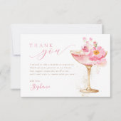 ペタルズ プロセッコ ブライダルシャワー サンキューカード (正面)