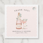 ペタルズ&プロセッコ ブライダルシャワー バチェロレッテ フェイバータグ (裏面)