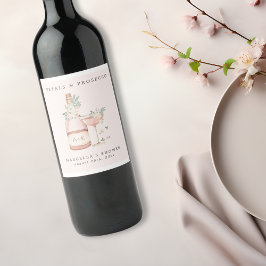 ペタルズ＆プロセッコ ブライダルシャワー バチェロレッテ ワインラベル