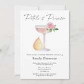ペタルズ＆プロセッコ ブライダルシャワー 招待状 (正面)