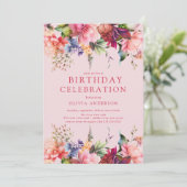 ペタルパーフェクト誕生日招待状 招待状 (スタンド正面)