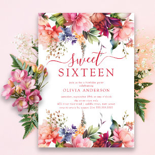 ペタルパーフェクトSweet sixteen招待状 招待状