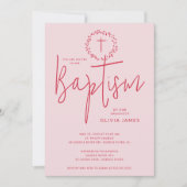 ペタルピンクガールズバプテスマ招待状 招待状 (正面)