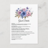 ペタルピンク,コーンフラワーブルー&マウブゲスト詳細 エンクロージャーカード (正面)